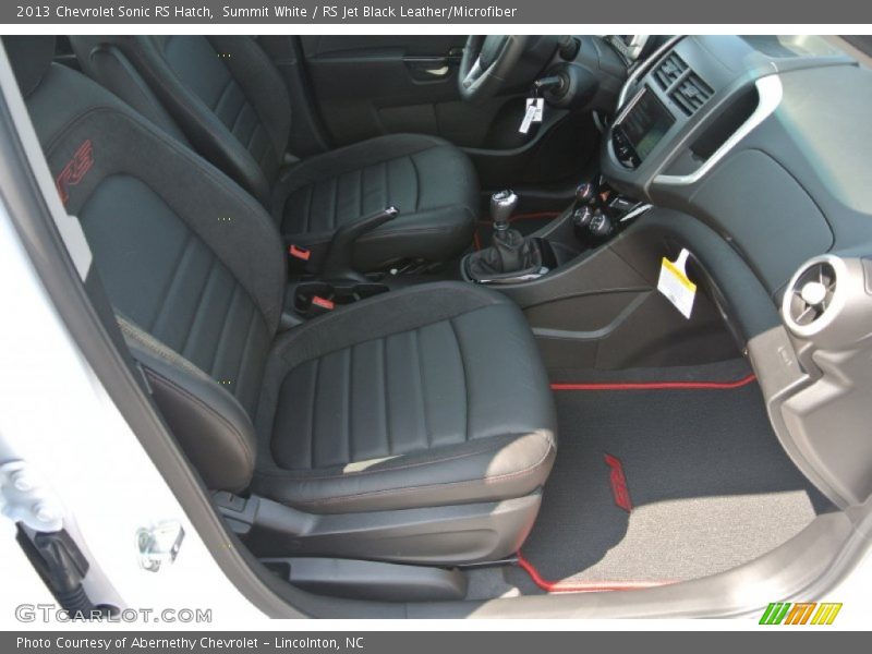  2013 Sonic RS Hatch RS Jet Black Leather/Microfiber Interior