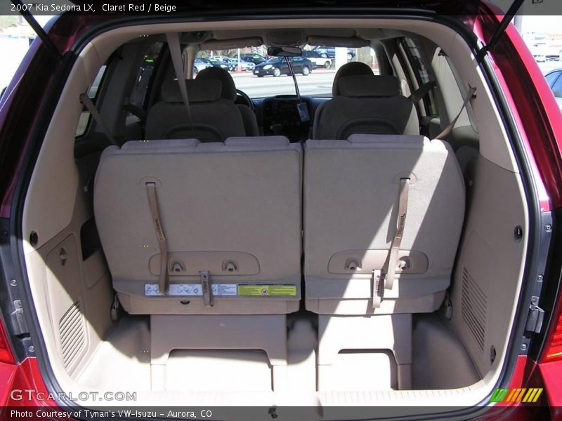 Claret Red / Beige 2007 Kia Sedona LX