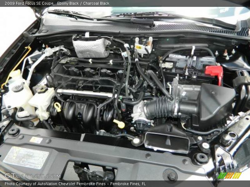 Ebony Black / Charcoal Black 2009 Ford Focus SE Coupe