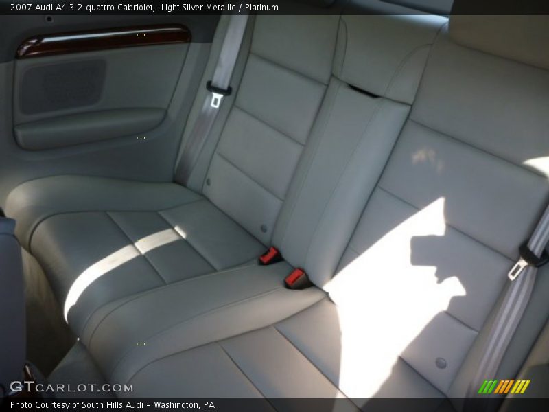 Light Silver Metallic / Platinum 2007 Audi A4 3.2 quattro Cabriolet
