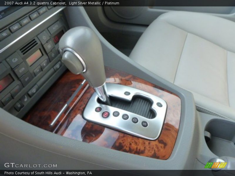 Light Silver Metallic / Platinum 2007 Audi A4 3.2 quattro Cabriolet