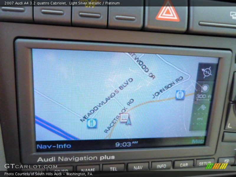 Light Silver Metallic / Platinum 2007 Audi A4 3.2 quattro Cabriolet