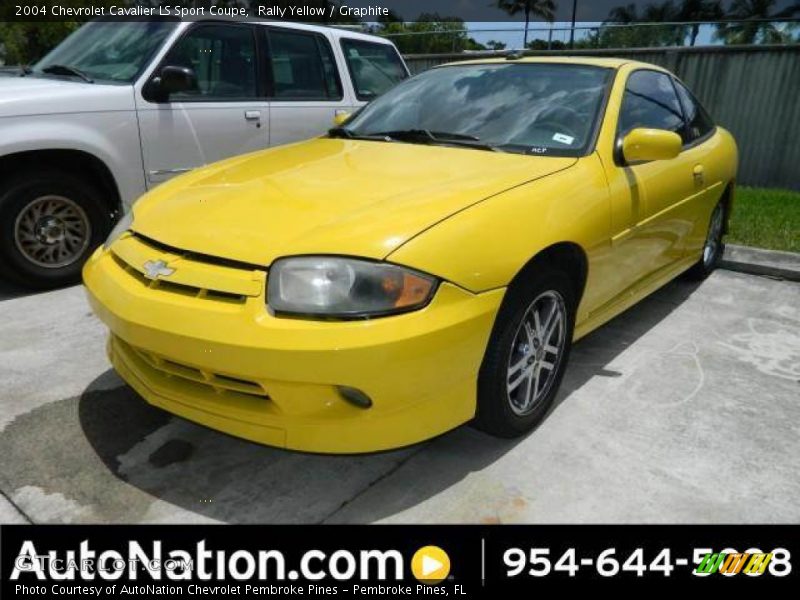 Rally Yellow / Graphite 2004 Chevrolet Cavalier LS Sport Coupe