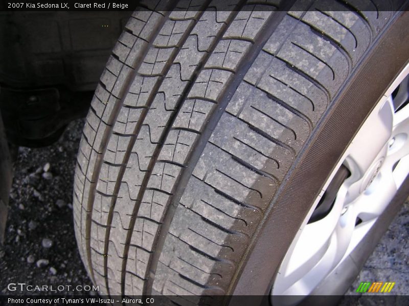 Claret Red / Beige 2007 Kia Sedona LX