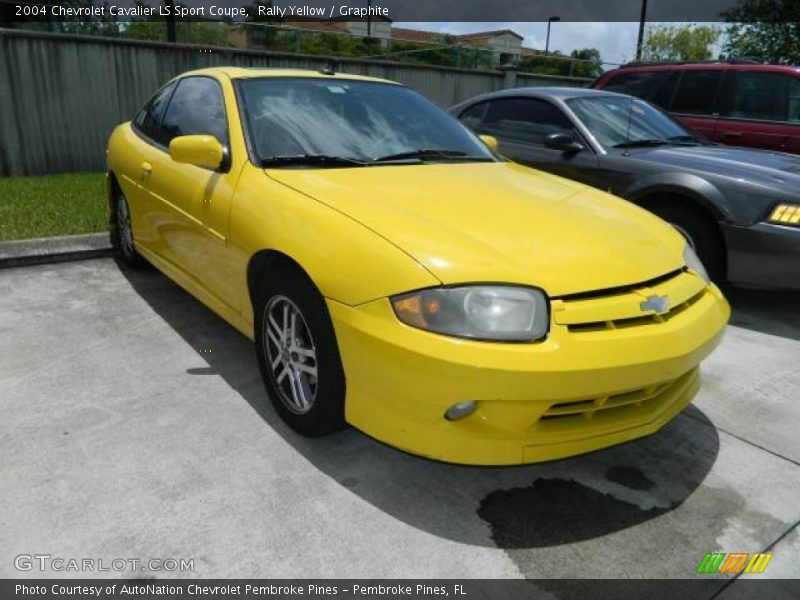 Rally Yellow / Graphite 2004 Chevrolet Cavalier LS Sport Coupe