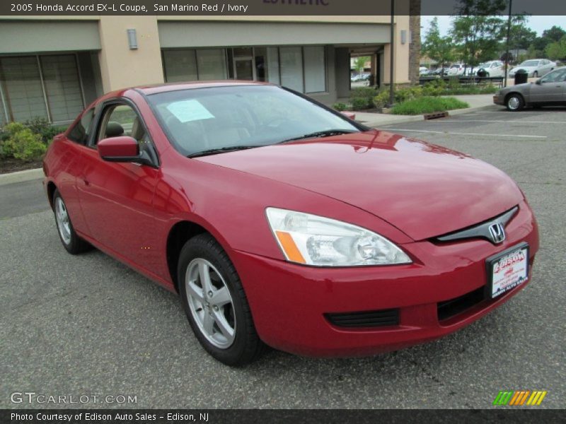 San Marino Red / Ivory 2005 Honda Accord EX-L Coupe