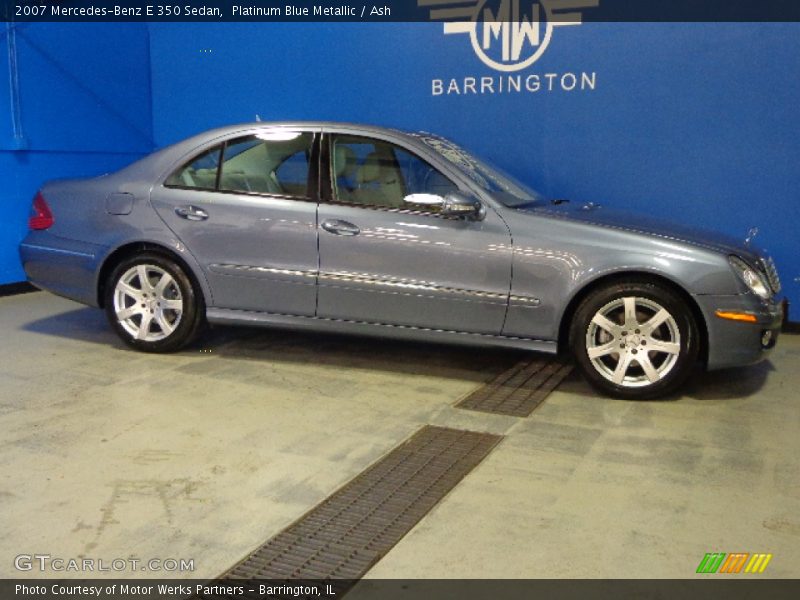 Platinum Blue Metallic / Ash 2007 Mercedes-Benz E 350 Sedan