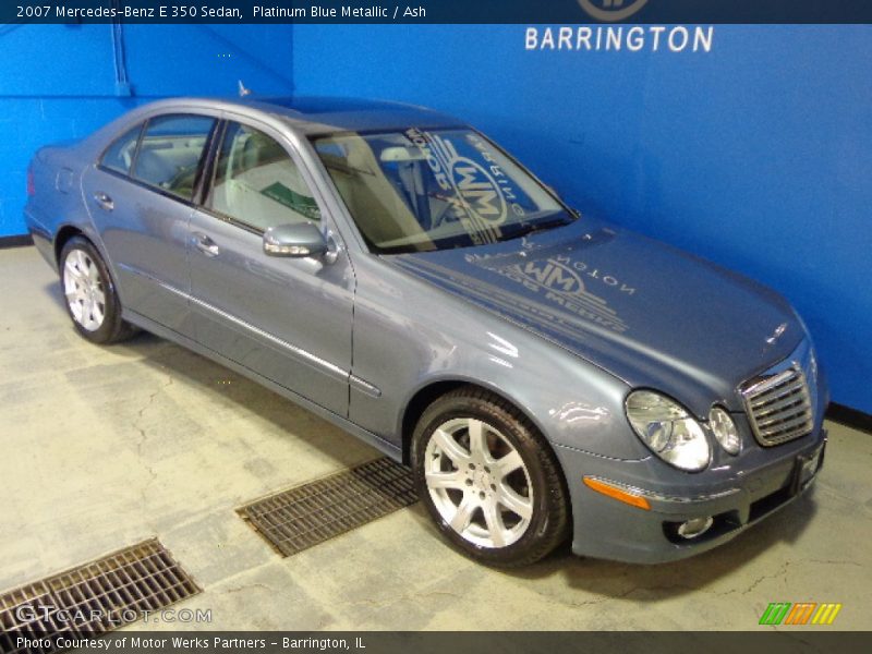 Platinum Blue Metallic / Ash 2007 Mercedes-Benz E 350 Sedan