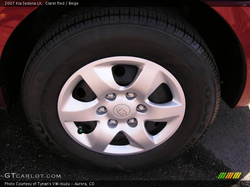 Claret Red / Beige 2007 Kia Sedona LX