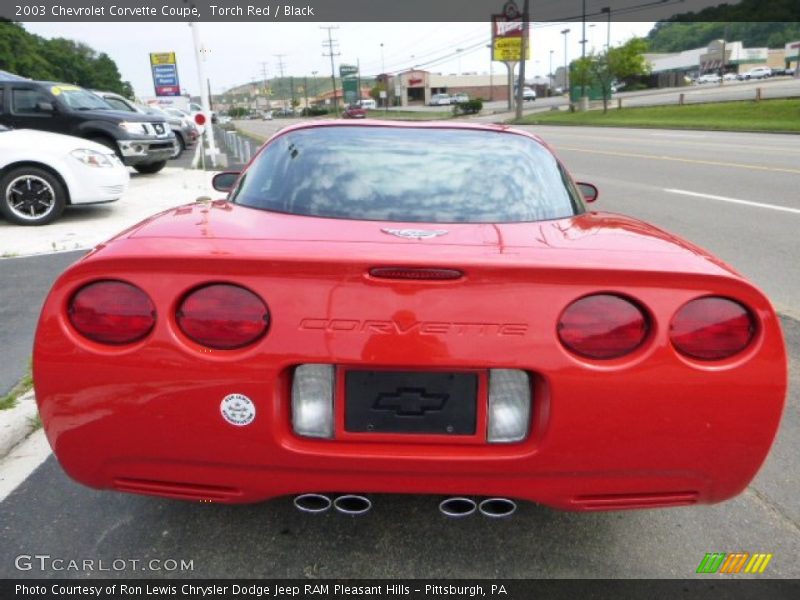 Torch Red / Black 2003 Chevrolet Corvette Coupe