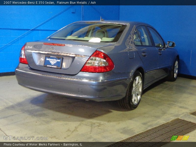 Platinum Blue Metallic / Ash 2007 Mercedes-Benz E 350 Sedan