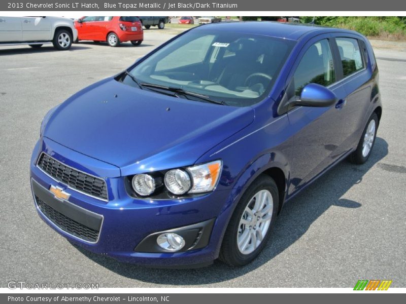 Blue Topaz Metallic / Jet Black/Dark Titanium 2013 Chevrolet Sonic LT Hatch