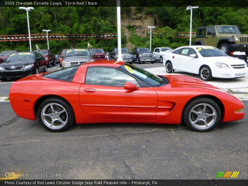 Torch Red / Black 2003 Chevrolet Corvette Coupe