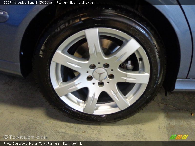 Platinum Blue Metallic / Ash 2007 Mercedes-Benz E 350 Sedan