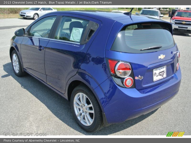 Blue Topaz Metallic / Jet Black/Dark Titanium 2013 Chevrolet Sonic LT Hatch