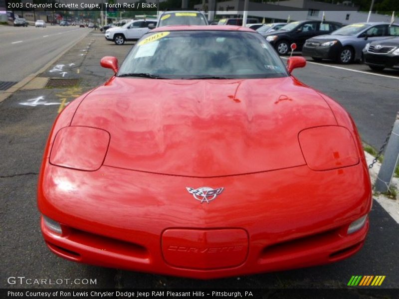 Torch Red / Black 2003 Chevrolet Corvette Coupe