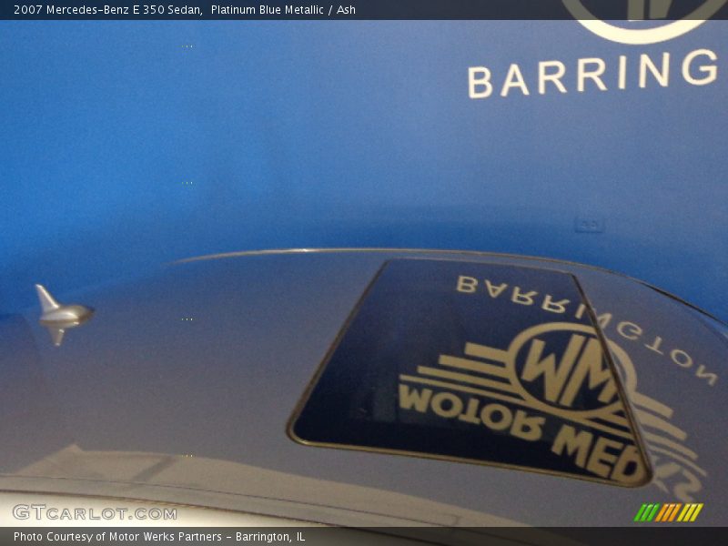 Platinum Blue Metallic / Ash 2007 Mercedes-Benz E 350 Sedan