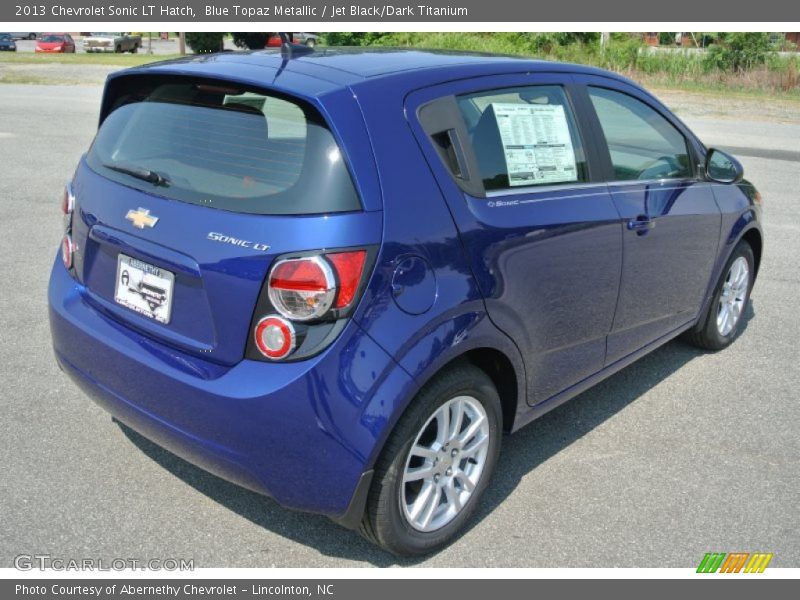 Blue Topaz Metallic / Jet Black/Dark Titanium 2013 Chevrolet Sonic LT Hatch