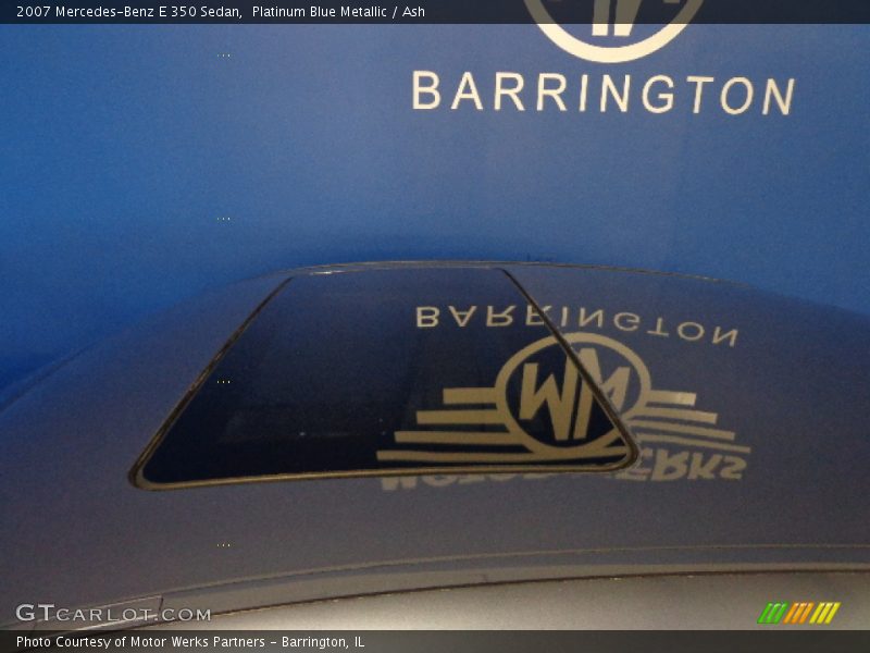 Platinum Blue Metallic / Ash 2007 Mercedes-Benz E 350 Sedan