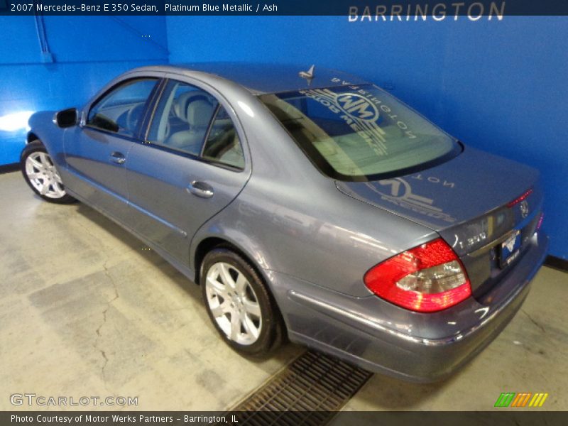 Platinum Blue Metallic / Ash 2007 Mercedes-Benz E 350 Sedan