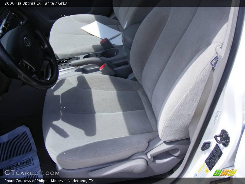 White / Gray 2006 Kia Optima LX
