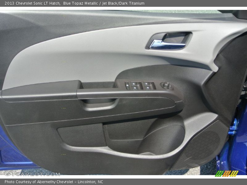 Blue Topaz Metallic / Jet Black/Dark Titanium 2013 Chevrolet Sonic LT Hatch