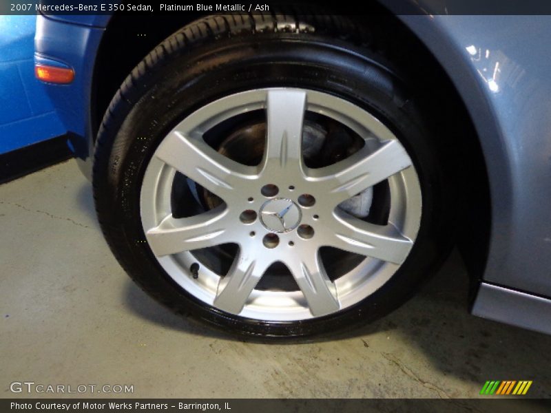 Platinum Blue Metallic / Ash 2007 Mercedes-Benz E 350 Sedan