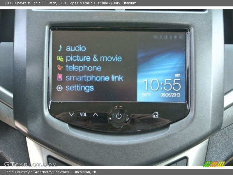 Blue Topaz Metallic / Jet Black/Dark Titanium 2013 Chevrolet Sonic LT Hatch