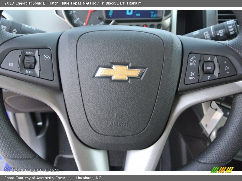 Blue Topaz Metallic / Jet Black/Dark Titanium 2013 Chevrolet Sonic LT Hatch