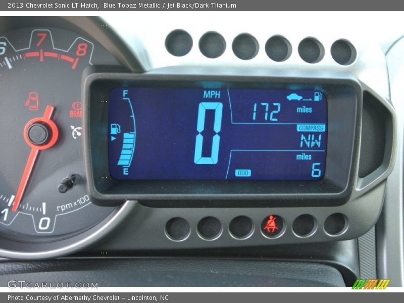 Blue Topaz Metallic / Jet Black/Dark Titanium 2013 Chevrolet Sonic LT Hatch