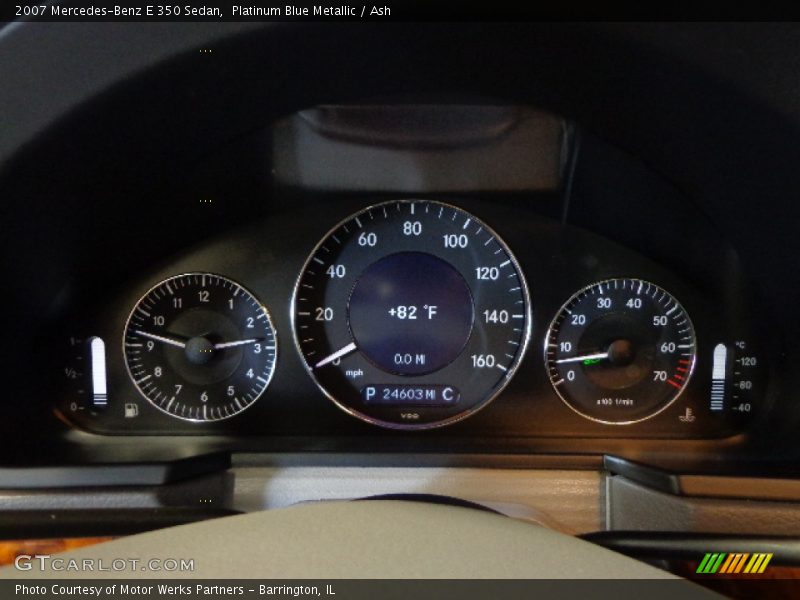 Platinum Blue Metallic / Ash 2007 Mercedes-Benz E 350 Sedan