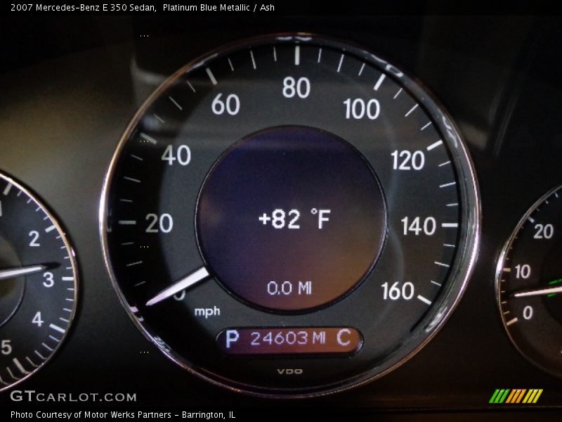 Platinum Blue Metallic / Ash 2007 Mercedes-Benz E 350 Sedan