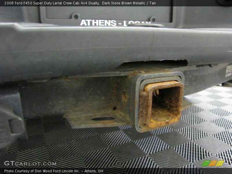 Dark Stone Brown Metallic / Tan 2008 Ford F450 Super Duty Lariat Crew Cab 4x4 Dually