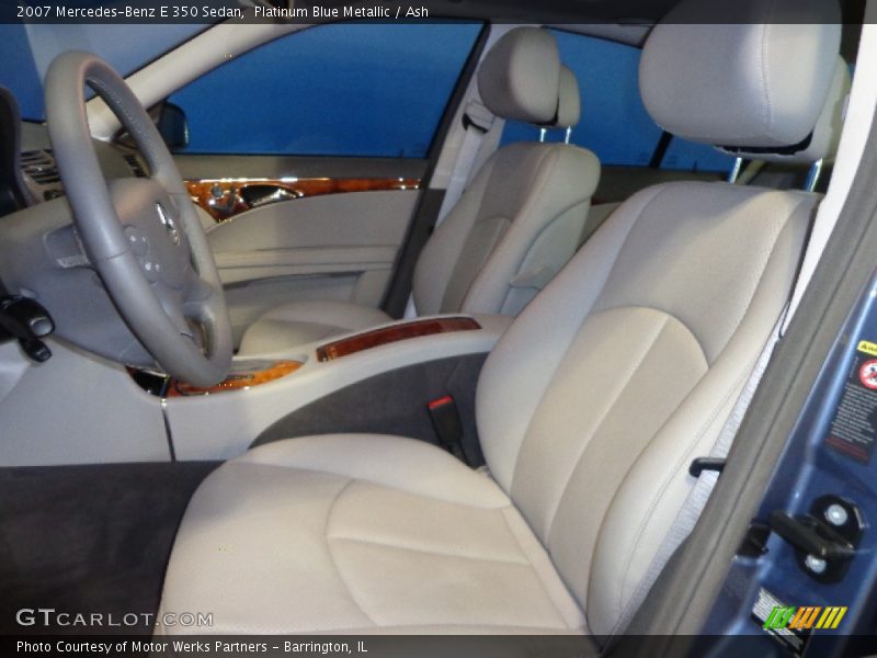 Front Seat of 2007 E 350 Sedan