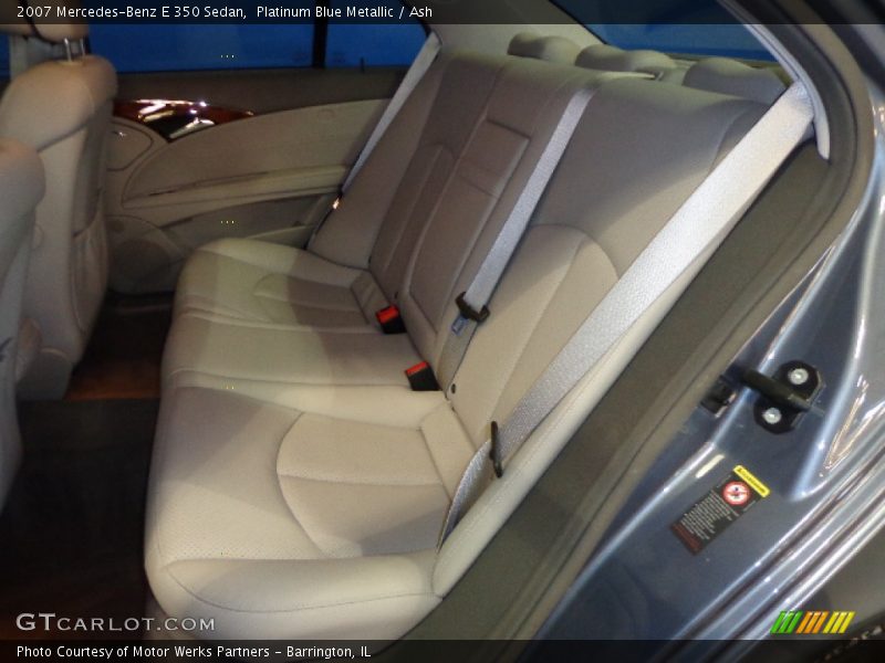 Platinum Blue Metallic / Ash 2007 Mercedes-Benz E 350 Sedan