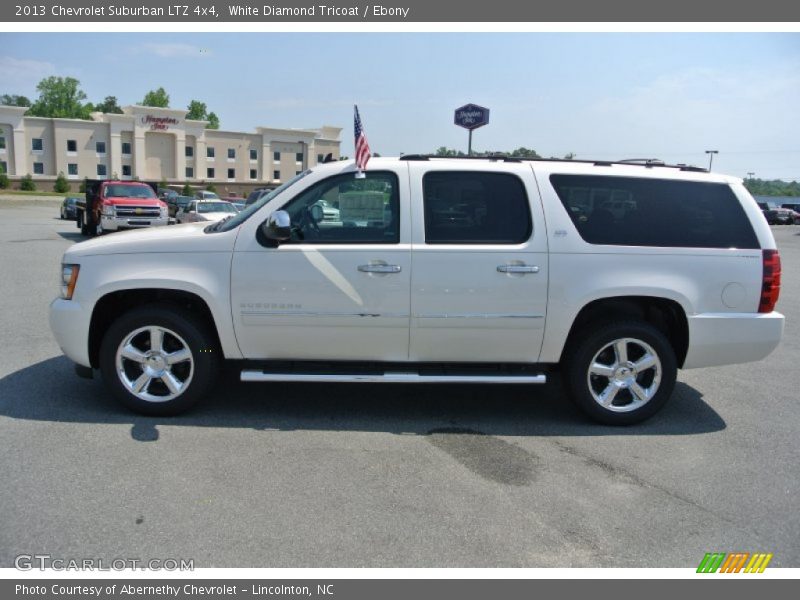 White Diamond Tricoat / Ebony 2013 Chevrolet Suburban LTZ 4x4