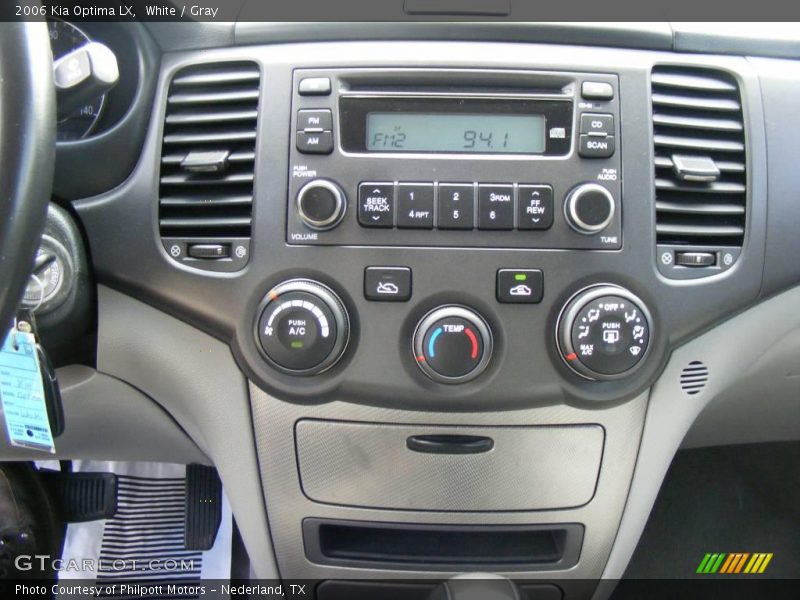 White / Gray 2006 Kia Optima LX