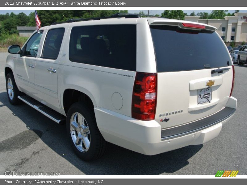 White Diamond Tricoat / Ebony 2013 Chevrolet Suburban LTZ 4x4