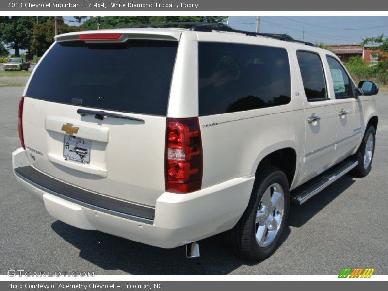 White Diamond Tricoat / Ebony 2013 Chevrolet Suburban LTZ 4x4