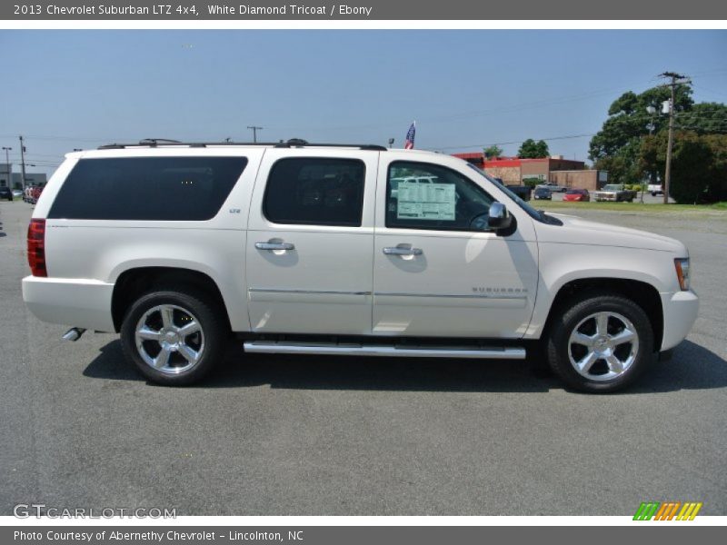 White Diamond Tricoat / Ebony 2013 Chevrolet Suburban LTZ 4x4