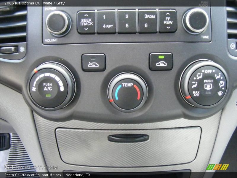 White / Gray 2006 Kia Optima LX