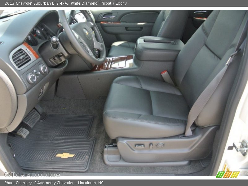 White Diamond Tricoat / Ebony 2013 Chevrolet Suburban LTZ 4x4