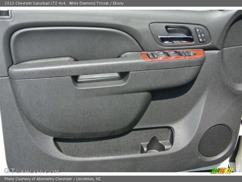 White Diamond Tricoat / Ebony 2013 Chevrolet Suburban LTZ 4x4