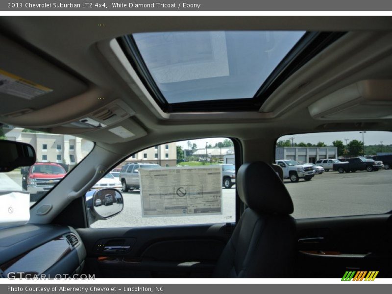 White Diamond Tricoat / Ebony 2013 Chevrolet Suburban LTZ 4x4