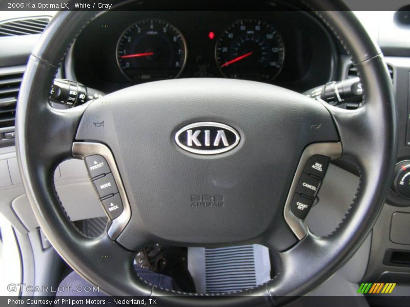 White / Gray 2006 Kia Optima LX