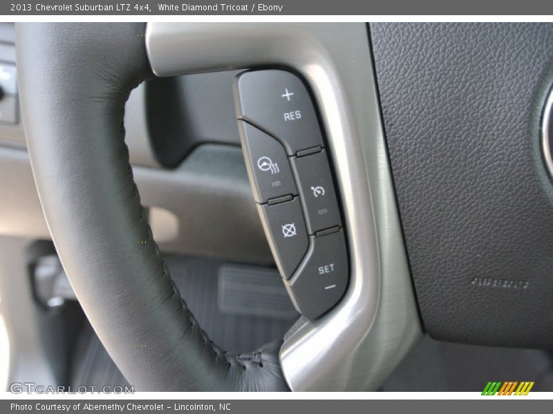 White Diamond Tricoat / Ebony 2013 Chevrolet Suburban LTZ 4x4