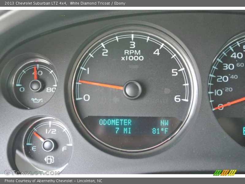 White Diamond Tricoat / Ebony 2013 Chevrolet Suburban LTZ 4x4