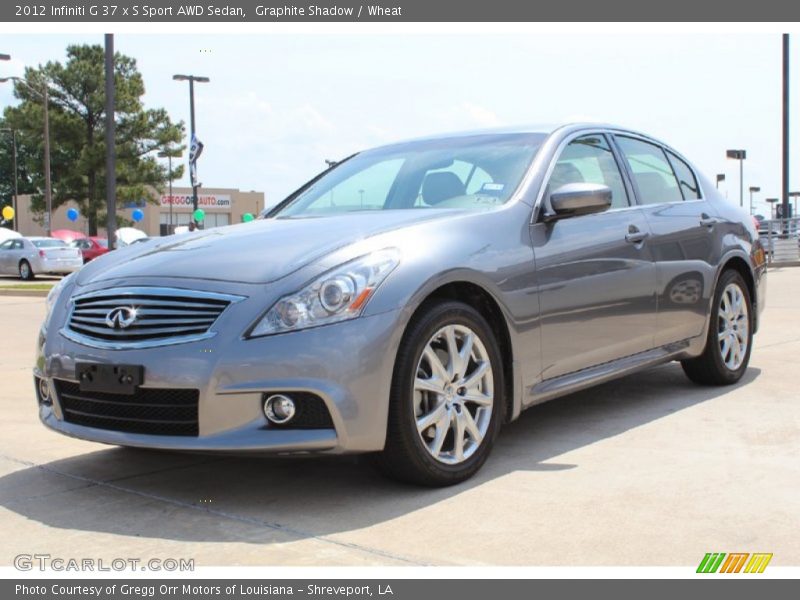 Graphite Shadow / Wheat 2012 Infiniti G 37 x S Sport AWD Sedan