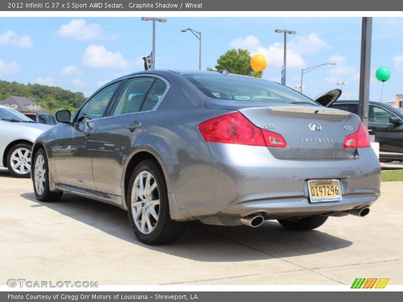 Graphite Shadow / Wheat 2012 Infiniti G 37 x S Sport AWD Sedan