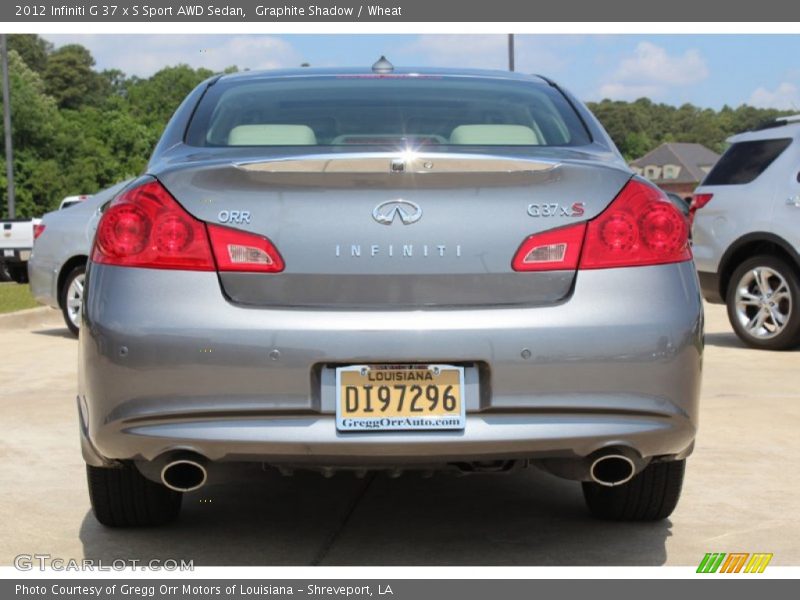 Graphite Shadow / Wheat 2012 Infiniti G 37 x S Sport AWD Sedan